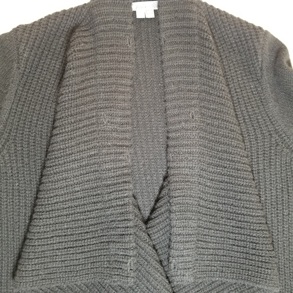 Vince Open Front Ribbed Waterfall Cardigan - Picture 6 of 7